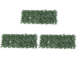 3-Pack Weatherproof Artificial Garden Fence Panels 100x50cm, Decorative Outdoor Privacy Screen for V1369-AZ3-W-12853