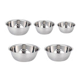 Clearance!5 Stainless Mixing Bowls Economy Mixing Bowl Set Meal Prep Stainless Mixing Bowls Set For V1366-AZ2-W-20563