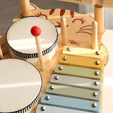 7 in 1 Drum Set Baby Musical Instruments Montessori Preschool Musical Toys V1370-AZ4-00131