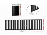 i.Pet Dog Gate Playpen Enclosure 4 Panels Pet Door Fence Wooden Play Pen Stair PET-GATE-WD-185X60-BK