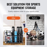 VEVOR Golf Storage Garage Organizer, 3 Golf Bag Stand Holder and Other Sports Equipment Storage V952-GEFSNJHSS4G3RW6OGV0