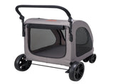 Pet Stroller, 4 Wheels Dog Stroller with Brakes, 160lbs Weight Capacity, Portable Puppy Stroller V952-CWTCDHK4QSHD3F05MV0