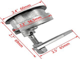 MARIEN 2PCS Marine Grade Stainless Steel Floor Buckle Hatch Latch Flush Turning Lift Handle Recessed V1259-DP01-A-1311