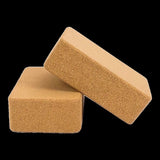 2 x Cork Yoga Block Organic Yoga Prop Accessory Exercise Brick V63-823991