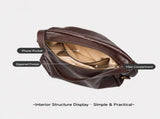 Large Capacity Women's Top-Grain Leather Tote Vintage Soft Leather Shoulder & Crossbody Bag for V1232-DRLDJB-001