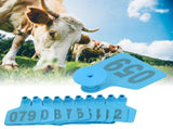 001100 Number Plastic Tag Livestock Animal Ear Tag for Marking Cattle Cows Animal Farm Accessories V1294-YM0901-3111200210611