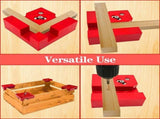 Right Angle Clamp for Woodworking Corner Joints, Square Clamp Tool with Adjustable Jaw for Frame V1341-ZY-YVSJBX4A-RED-4PCS