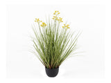 Potted Artificial Grassy Spring Wildflower 85cm V637-05070GRS