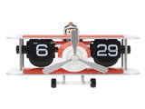 Airplane Flip Clock 12 Hours Retro Battery Powered Auto Flip Desk Clock for Living Room Bedroom V1294-YM0901-3115240119813
