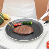 26cm Stainless Steel Crepe Pan Non-Stick Pan Honeycomb Coating Frying Pan Pizza6299 V201-W13885166