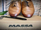 Massa Ascoli Leather Derby Dress Lace Up Shoes Wedding Business Formal in Tan - UK 11 V563-ASCOLI-TAN-UK11