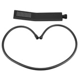 Matte Black Brass Square Handheld Shower Head Bathroom Sprayer Handshower with Hose V1294-YM0727-JY15299