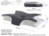 Ice Silk Butterfly-Shaped Memory Foam Pillow Ergonomic, Orthopedic, Sleep-Aiding, Suitable for V1188-MS-514-002