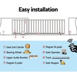 LockMaster Electric Sliding Gate Opener 1200KG 6M GO-DSR1200-SV-RX3