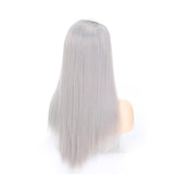 14 Long U-Shaped Half Wig For Straight Hair In Grandma Gray - Us 0906 PRL-4199407550DBT