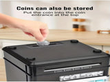 Children's Password Piggy Bank, Stores Coins & Paper Money, Auto Roll-Up, Sound & Light Interaction, V1232-CQG003