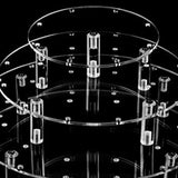 35 Holes Lollipop Stand 3 Tiered Round Acrylic Transparent Candy Display Holder Party for Birthday V1370-AZ4-12738