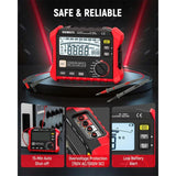 KAIWEETS Megohmmeter, Insulation Resistance Tester, Up to 100G, 50V/100V/250V/500V/1000V, One-Touch V413-KE1000