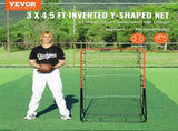 Baseball And Rebounder Net, 3 x 4.5 ft PitchBack Baseball Pitching Nest, 3-Way Baseball, V952-BQHDWDYXWGDJV7BWFV0