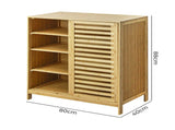 Levede Bamboo Storage Cabinet Freestanding Natural EA0277_NZ