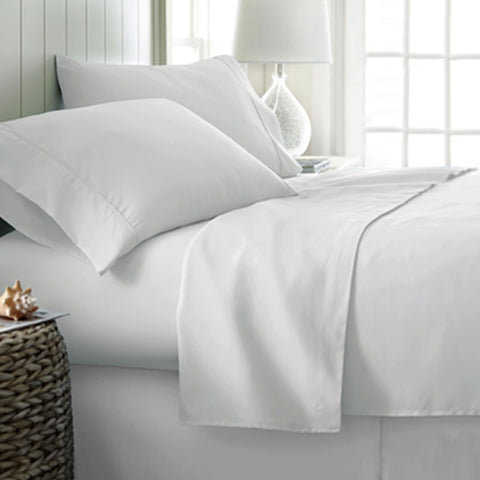 400TC Cotton Sateen Sheet Set King - White V442-ATX-SHEETS-400TCCOTTON-WHITE-KI