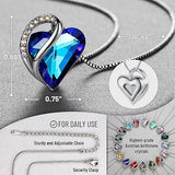 Infinity Love Heart Necklace, Birthstone Necklace for Women, Jewelry for Women with Healing V1164-325786