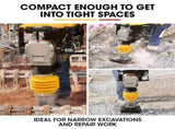 BAUMR-AG 77KG 285 x 345mm Tamping Rammer, 10kN 6.5hp, w/ Transport Wheel Kit, Compactor for Soil V219-COMRMRBMW7CA