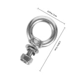 5 Sets M4 304 Stainless Steel Eye Bolt with Ring, Threaded Eyelet Screws for Rope Fitting and V1192-AZ-W-22118