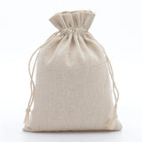 10-Piece Cotton Linen Drawstring Gift Bags V728-1005002919782038-F