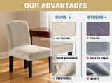 Dining Covers Velvet Stretch Covers for Dining Room Set of 6 Parson Slipcovers V1258-DP02-F-626