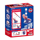 2-in-1 Kids Baseball Training Toy Set with Automatic Pitching and T-Ball Stand, Indoor and Outdoor V1341-ZY-QWMURNJM-PRACTICESET-RED