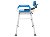 Sliding Tub Transfer Bench with 360 Degree Swivel Seat, Sliding Shower Chair with Pivoting Armrest & V952-YDSYGZYTLSLK85WSBV0