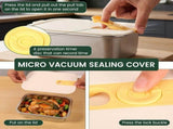 3Pcs 304 Stainless Steel Food Storage Container with Vacuum Lock Lid with Time Tracker for V1369-AZ3-W-12588