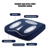 Office Chair Seat Cushion, Gel Enhanced Memory Foam and Suede Cover, Back, Sciatica, Tailbone and V1366-AZ2-W-23657