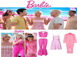 Barbie Jumpsuit Costume Light Pink, Size S for Halloween Cosplay V1237-ZY-506-0862