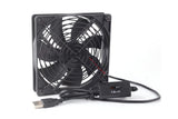 USB Cooling Fan with Speed Controller for Computer Case PC CPU Case DC 5V Office Use V1263-JX-6308