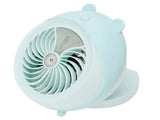 Cute Desktop Mini Fan Portable Humidifying Mist Spray Fan for Home Office SuppliesBlue Bear V1294-YM0721-3113210021413