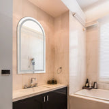 Arched LED Wall Mirror Bathroom Mirrors Makeup Anti-fog 600mm x 1000mm V63-850381