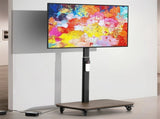 37-75 Inch Electric Height Adjustable Rolling TV Stand - Motorized Floor Mount with Remote Control, V767-U-Z1876-AU