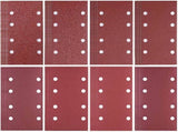 80 pieces - Sanding sheets - Sandpaper set - 40/60/80/120/180/240/320/400 grit - rectangular flocked V1188-NK-BOL-390