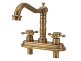 G1/2 Sink Faucet Antique 2 Handle Hot Cold Water Full Copper Basin Mixer Tap for Kitchen Bathroom V1294-YM0901-3112230046012