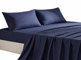Giselle Queen 500TC Cotton 4Pcs Sheet Set with 40cm Extra Deep Pocket for Thick Mattresses Sateen SHEETSETS-TC5-NB-Q