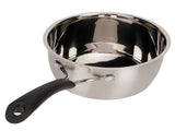 Small Soup Pot Thickened Compound Steel NonMagnetic Single Handle Cooking Kitchenware 18cm V1294-YM0718-3118200255311