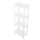 Bathroom Tower Shelf Plastic Freestanding Storage Rack Organizer Multifunctional Shelving Unit for V1294-YM0706-3112230061613