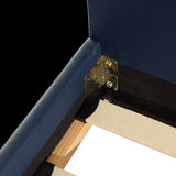 Single PU Leather Bed Frame Blue V63-761185