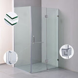 1200 x 800mm Frameless 10mm Glass Shower Screen By Della Francesca V63-831401