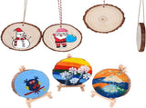 20 Tree Trunk Slices - Round Tree Trunk Slices - Natural Wooden Tree - No Holes - V1188-MS101-01524-1