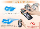 12 Pcs 250g Spray Paint Can For Interior and Exterior 26 colours Fast Dry - Silver V1181-SP106X12