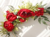 Simulation Peony Wreath Home Door Decorations Wall Hanging Artificial Peony Wreath Wedding Courtyard V1294-YM0523-220118XU03-4