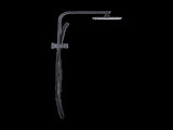 WELS 8" Rain Shower Head Set Square Dual Heads Faucet High Pressure Hand Held V63-828041
